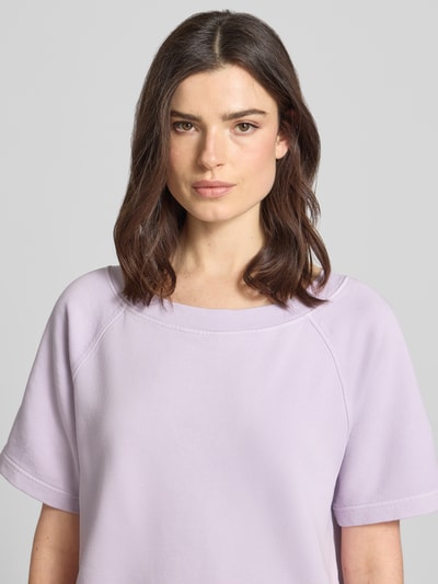 Marc O'Polo Bluza dresowa z czystej bawełny, krój regular fit Jasnofioletowy 3