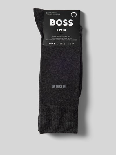 BOSS Socken mit Label-Print im 2er-Pack Anthrazit 3