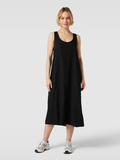 b.young Midikleid aus Leinen-Viskose-Mix Modell 'Falakka' Black 4