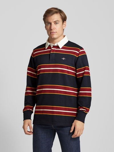 Gant Sweatshirt mit Label-Stitching Marine 4