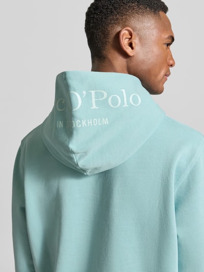 Marc O'Polo Regular Fit Hoodie aus reiner Baumwolle Tuerkis 3