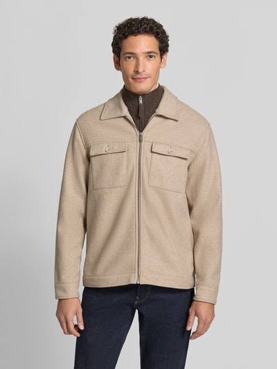 MCNEAL Hemdjacke mit Brusttaschen Taupe 4