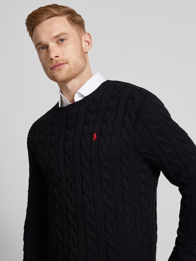 Polo Ralph Lauren Gebreide pullover met ribboorden, model 'DRIVER'  - 3