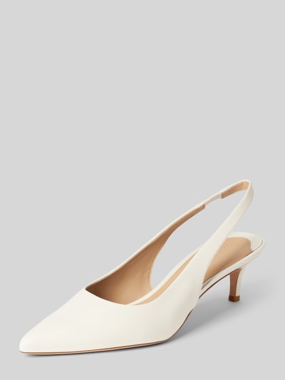 Lauren Ralph Lauren Pumps mit elastischem Fesselriemen Model 'LOLAH II' Weiss 1