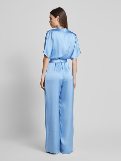 HUGO Regular Fit Jumpsuit aus Satin Modell 'KASMINA' Hellblau 5