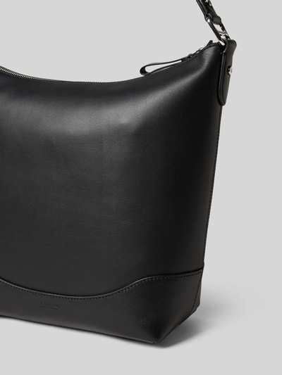 Lauren Ralph Lauren Leren handtas met siernaad Zwart - 3