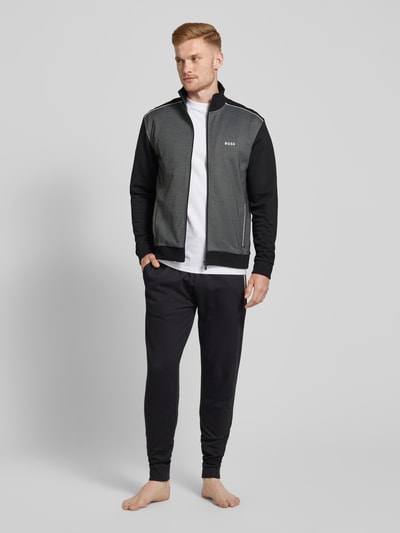 BOSS Sweatjacke mit Stehkragen Black 1