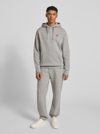 Wood Wood Hoodie met kangoeroezak, model 'Ash' Middengrijs - 1