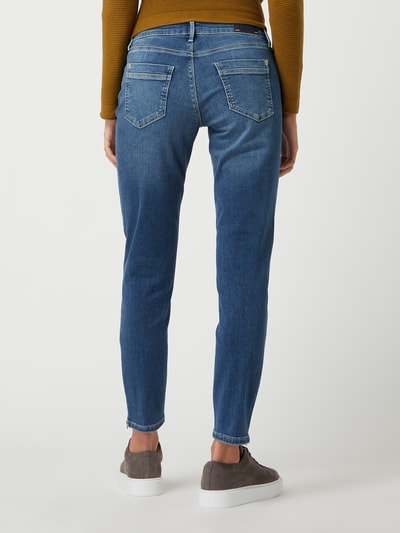 Raffaello Rossi Jeans met smalle pasvorm en stretch, model 'Nomi' Jeansblauw - 5