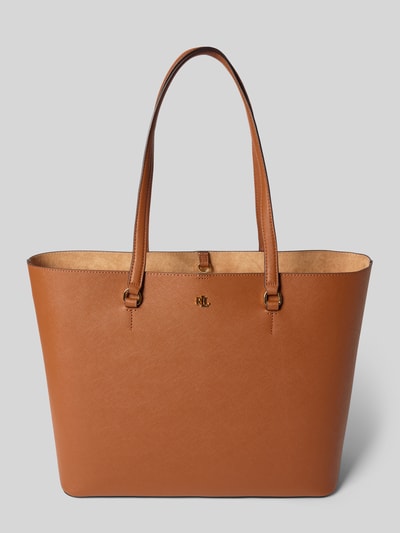 Lauren Ralph Lauren Handtasche mit Label-Applikation Modell 'KARLY' Cognac 2