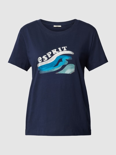 Esprit T-Shirt mit Label-Print Marine 2