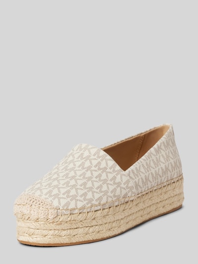 MICHAEL Michael Kors Espadrilles met logoprint, model 'LYNN' Ecru - 1