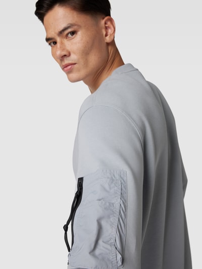 ARMANI EXCHANGE Sweatshirt mit Label Print Modell FELPA stein online kaufen