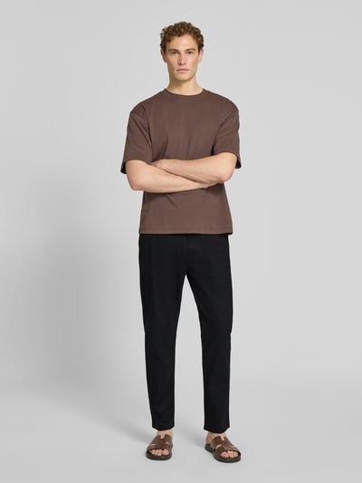 s.Oliver RED LABEL Relaxed Fit Hose aus Leinen-Baumwoll-Mix Black 1