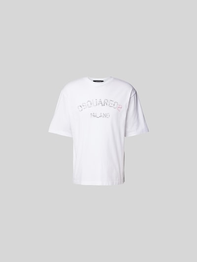 Dsquared2 T-Shirt mit Label-Print Weiss 2