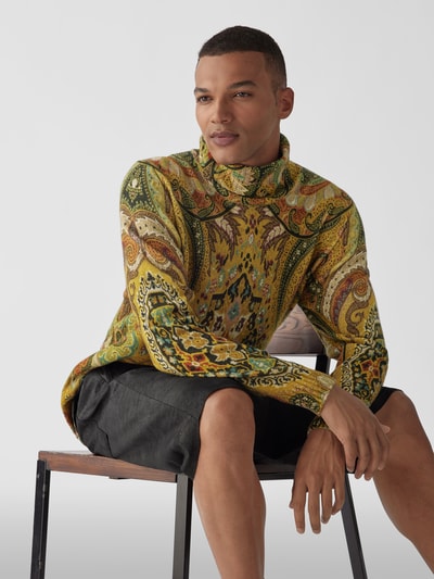 Etro Sweatshirt mit Rollkragen Grün 3