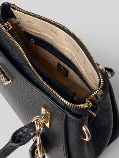 Guess Handtasche mit Label-Applikation Modell 'NOELLE II' Black 4