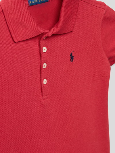 Polo Ralph Lauren Kids Kleid mit Polokragen Modell 'POLO' Rot 2