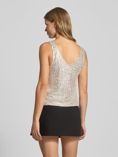 ONLY Regular Fit Top mit Pailletten Modell 'ANA' Offwhite 5