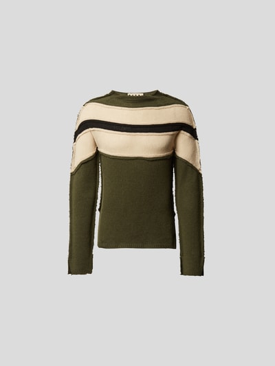 Marni Pullover im Distressed-Look Gruen 2