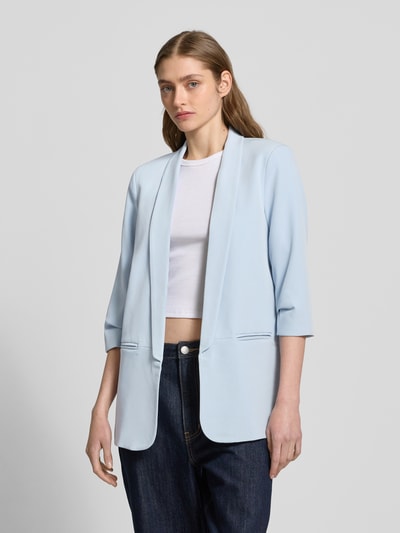 Only Regular Fit Blazer mit angedeuteten Paspeltaschen Modell 'ELLY' Hellblau 4