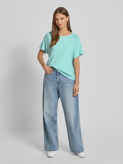 s.Oliver RED LABEL Loose Fit T-Shirt aus reiner Baumwolle Hellblau 1