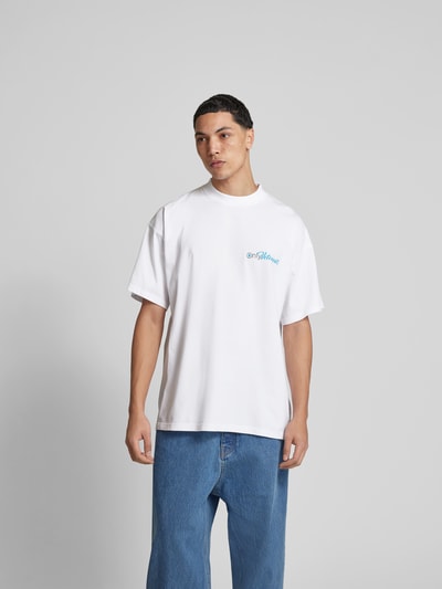 VETEMENTS T-Shirt mit Label-Print Weiss 4