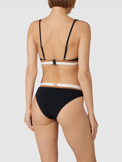 Banana Moon Bikini-Oberteil mit Kontraststreifen Modell 'DINO' Schwarz 4