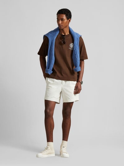 Polo Ralph Lauren T-shirt o kroju regular fit z czystej bawełny Średniobrązowy 1