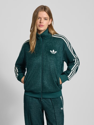 adidas Originals Sweatjack met opstaande kraag Donkergroen gemêleerd - 4
