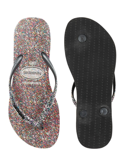 Havaianas Zehentrenner mit Glitter-Effekt Modell 'Carnaval' Black 4