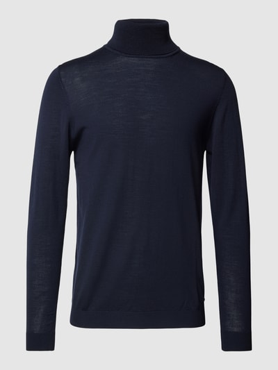 ROY ROBSON Rollkragenpullover im unifarbenen Design Marine 2
