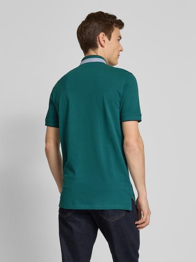 Christian Berg Men Regular fit poloshirt met opstaande kraag Metallic groen - 5