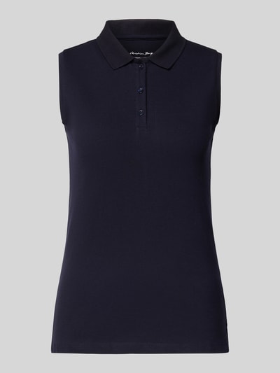 Christian Berg Woman Tanktop met polokraag Donkerblauw - 2
