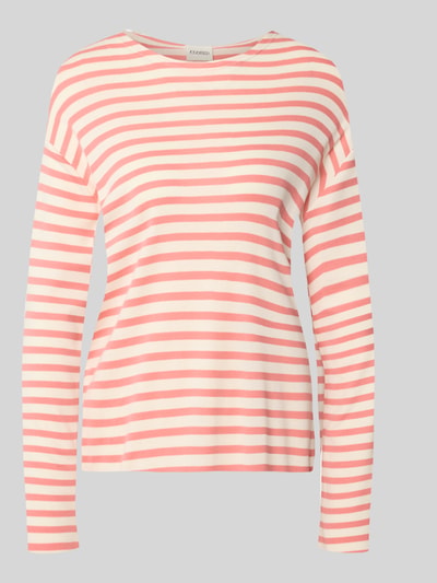 Closed Longsleeve im Allover-Look mit Rundhalsausschnitt Rose 2