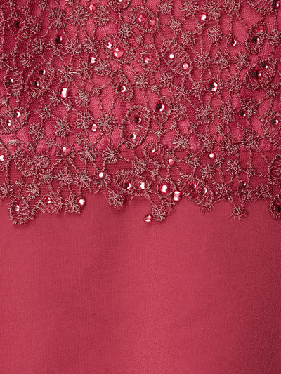 Luxuar Abendkleid mit Stickereien aus Effektgarn  Fuchsia 5