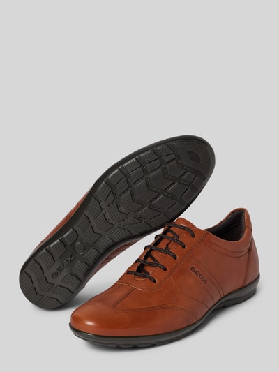 Geox Derby mit Label-Detail Modell 'Symbol' Cognac 4