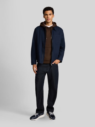 Tom Tailor Denim Regular Fit Hoodie aus Baumwoll-Mix Dunkelbraun 1
