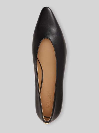 Lauren Ralph Lauren Ballerina aus echtem Rindsleder Black 3