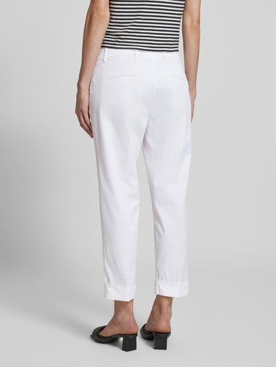 Raffaello Rossi Chinosy o skróconym kroju regular fit model ‘DORA’ Biały 5