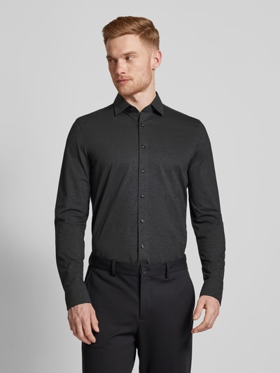 OLYMP Level Five Slim fit zakelijk overhemd met stretch Antraciet - 4