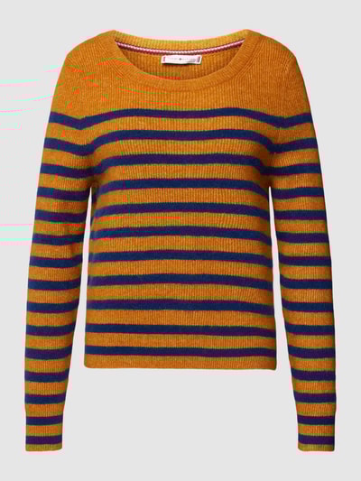 Tommy Hilfiger Strickpullover mit Streifenmuster Modell 'BLEND' Metallic Blau 2