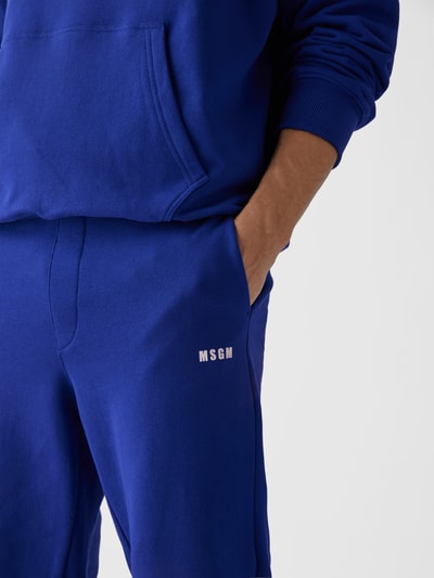 MSGM Sweathose mit Label-Print Royalblau 6