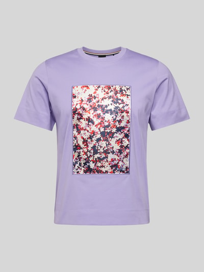 BOSS T-shirt met motiefprint Lila - 2