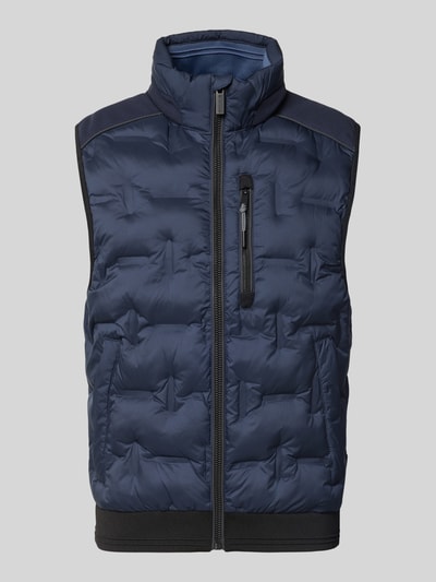 Tom Tailor Regular fit outdoor bodywarmer met reflecterende elementen Marineblauw - 1