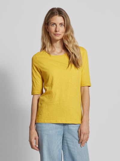Soyaconcept T-shirt z okrągłym dekoltem model ‘Babette’ Ciemnożółty 4