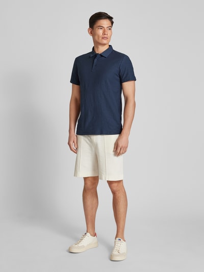 JOOP! Jeans Regular Fit Poloshirt in melierter Optik Modell 'Alanas' Marine Melange 1