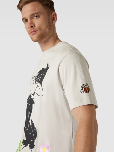 Iceberg T-shirt met Looney Tunes™-print Steengrijs - 3