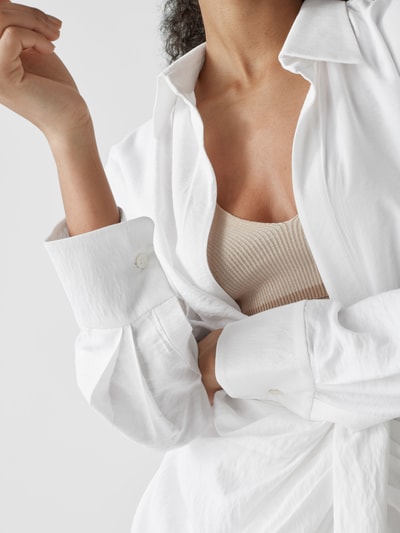Jacquemus Knielanges Kleid in Wickel-Optik Weiß 6