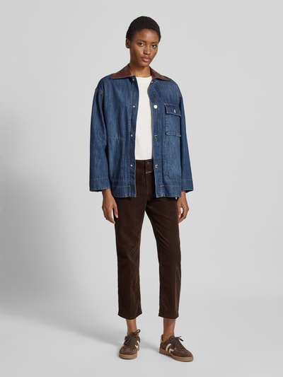 Closed Straight Fit Jeans in Cord-Optik Modell 'Milo' Schoko 1